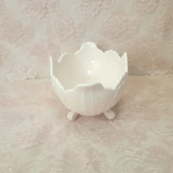 Pink Milk Glass Oval Centerpiece Bowl Jeanette Glass Co - Picture 6 of 7